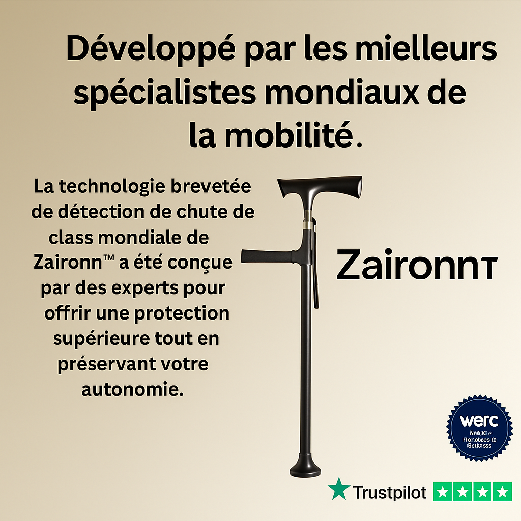 Zaironn™ - Canne de marche verticale